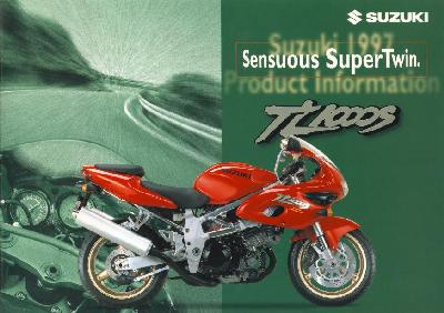 Front page of Suzuki TL1000S press kit